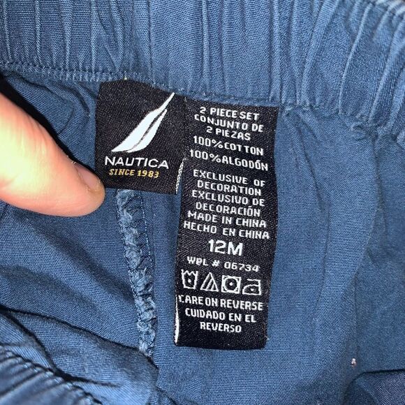 Lot Boys Nautica Shorts Size 12 Months Blue - Picture 4 of 4